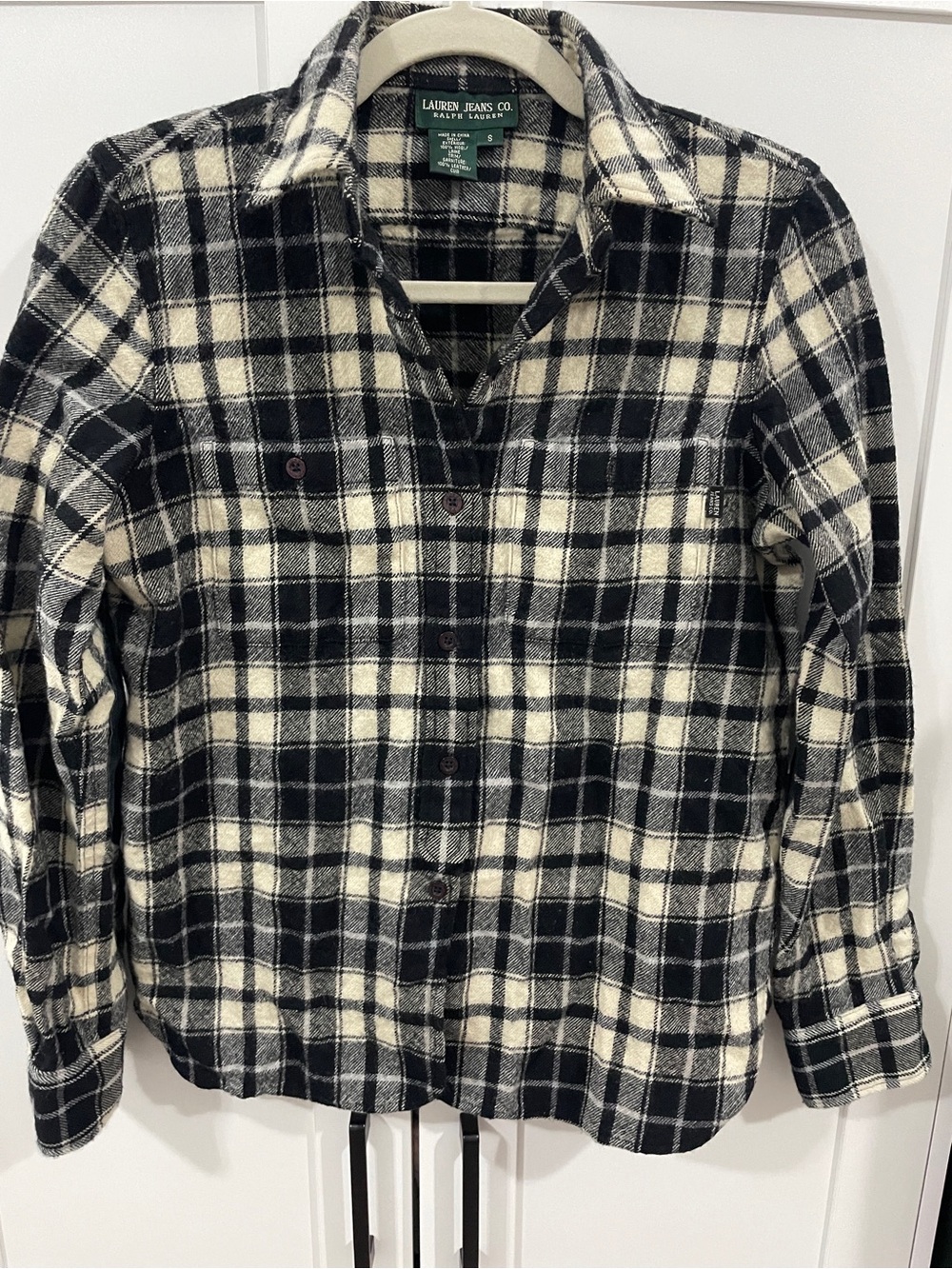 Lauren Jeans Co. Ralph Lauren Women’s S 100% Wool with Leather Elbow Patches